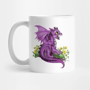 Adorable Baby Purple Dragon Mug